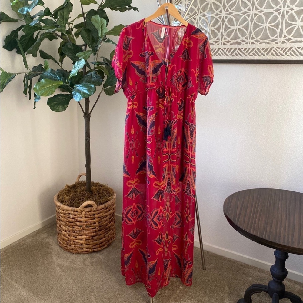 Xhilaration || Maxi Tie Waist Dress